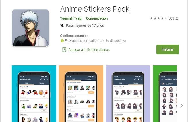 Animé Stickers Animé Stickers
