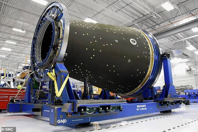 La posible estación espacial militar de Estados Unidos. La posible estación espacial militar de Estados Unidos.