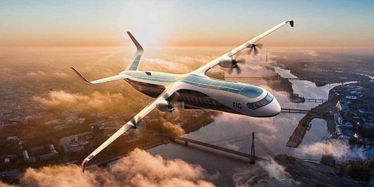 EAG presentó el diseño para la fabricación del avión eléctrico híbrido comercial más grande del mundo