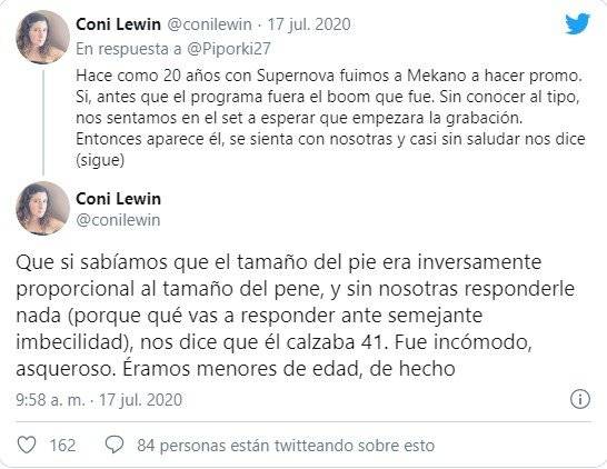 Las publicaciones en Twitter de Coni Lewin