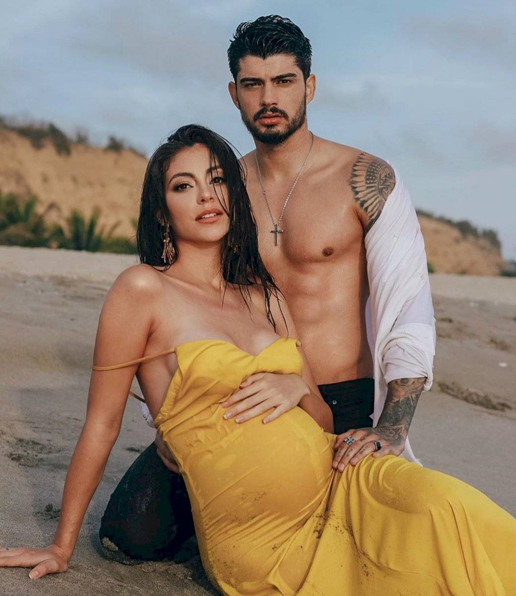 Virginia Limongi y su pareja