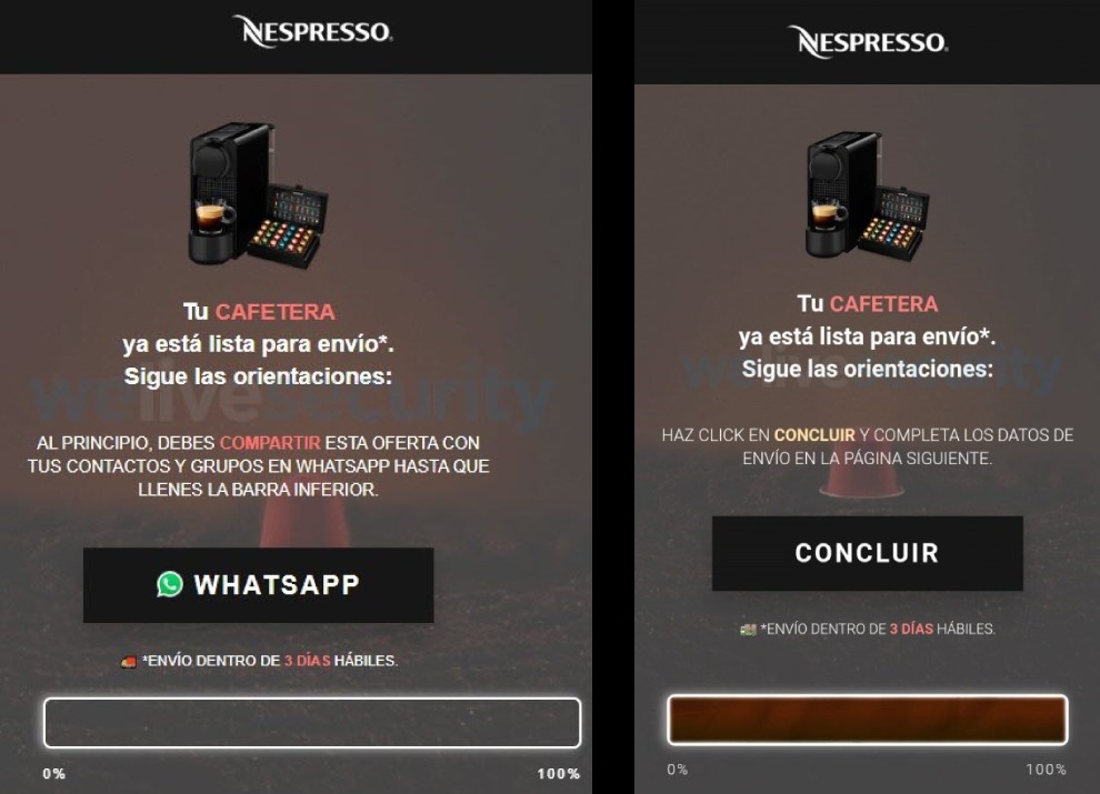 Estafa WhatsApp