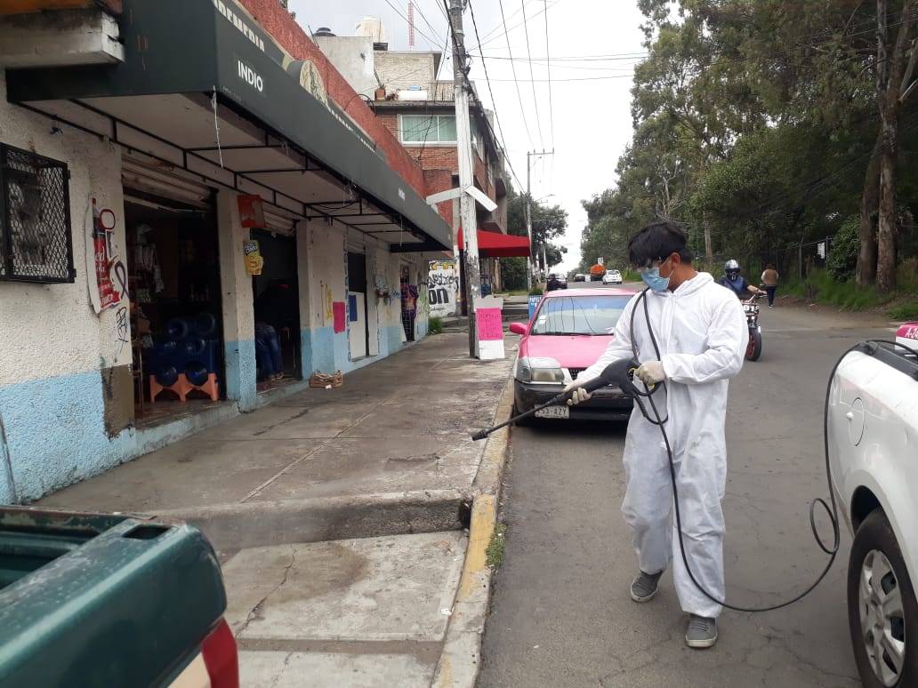 Jornadas de limpieza y santización en Tlalpan. Jornadas de limpieza y santización en Tlalpan.