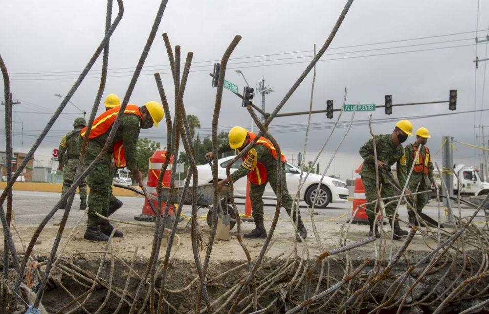 Limpieza en Nuevo León tras Hanna