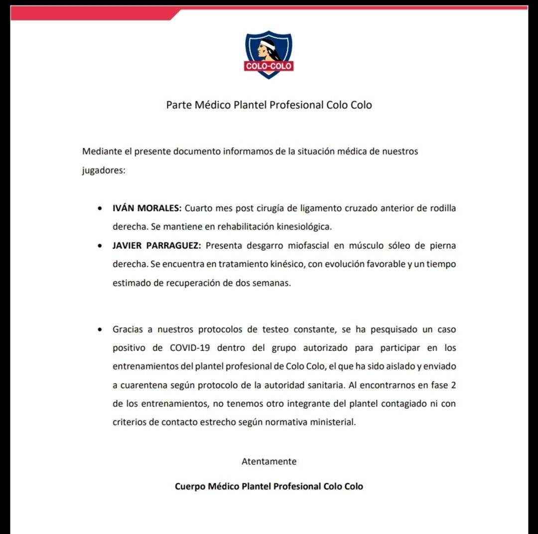 Comunicado Colo Colo