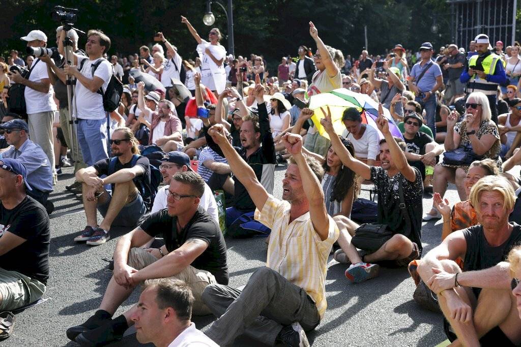Las manifestaciones se caracterizaron por romper con los protocolos contra el Covid-19