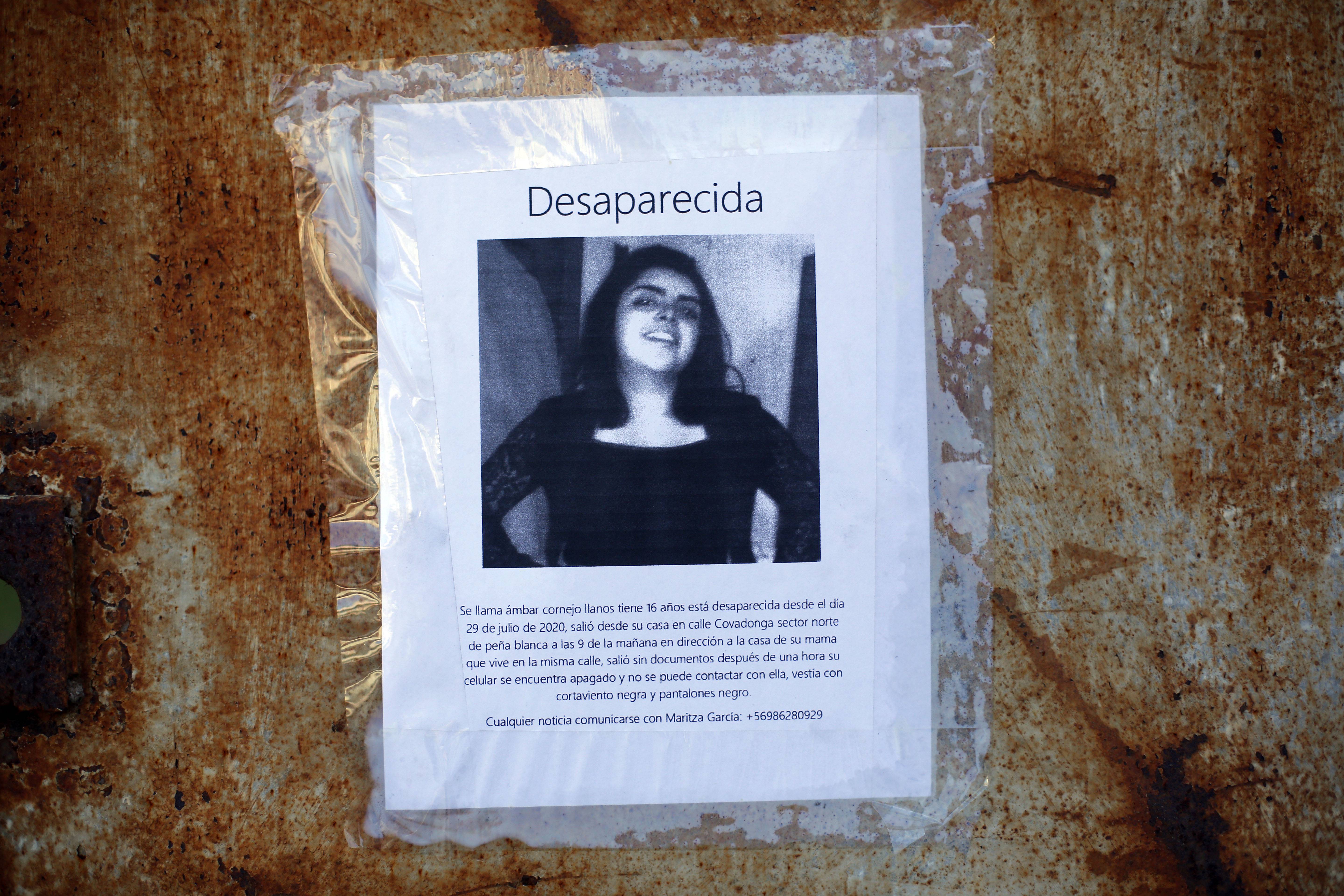 Joven desaparecida