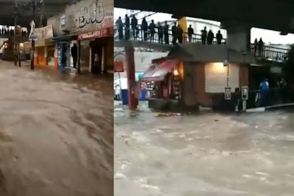 Reportan severas inundaciones en Edomex tras intensa lluvia