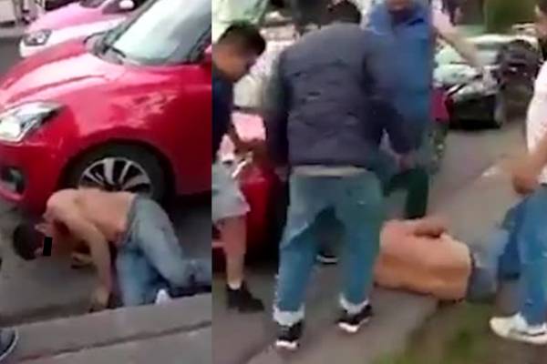 Comerciantes golpean a ladrón del Mercado de Cuemanco en Xochimilco