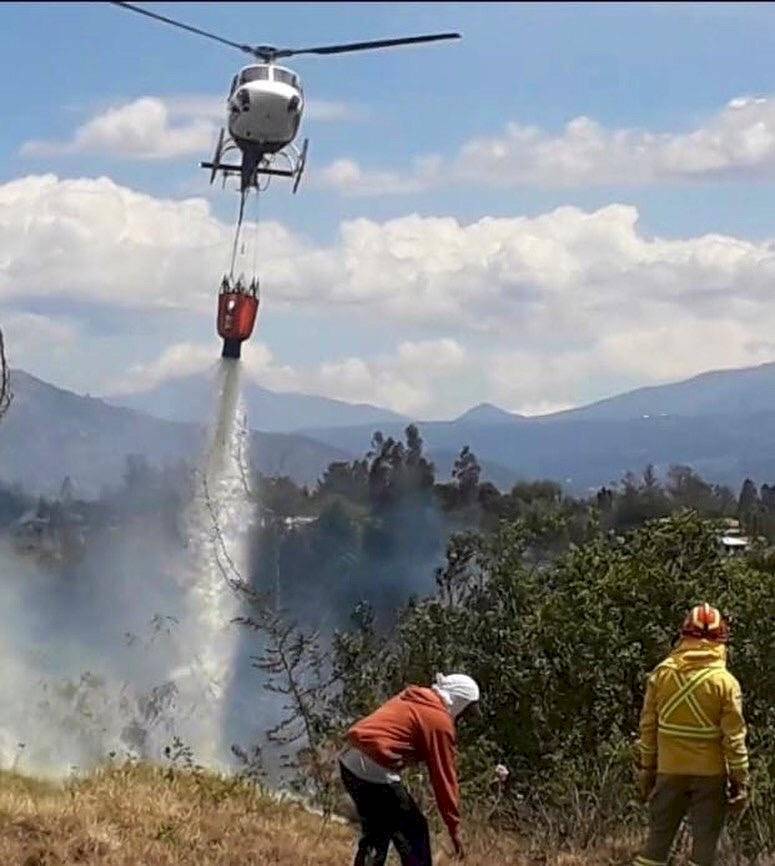 Atención a un incendio forestal