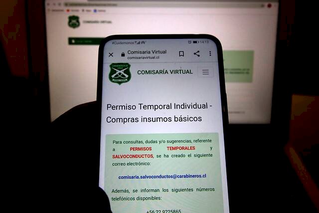 comisaría virtual permisos temporales