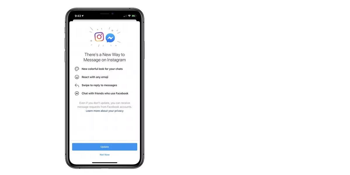 Instagram y Facebook Messenger se fusionan en una sola app