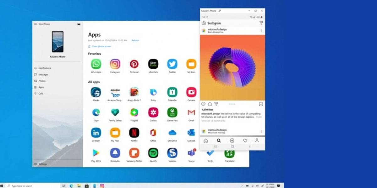 Your Phone se actualiza para usar apps en tu PC sin maniobrar tu Samsung