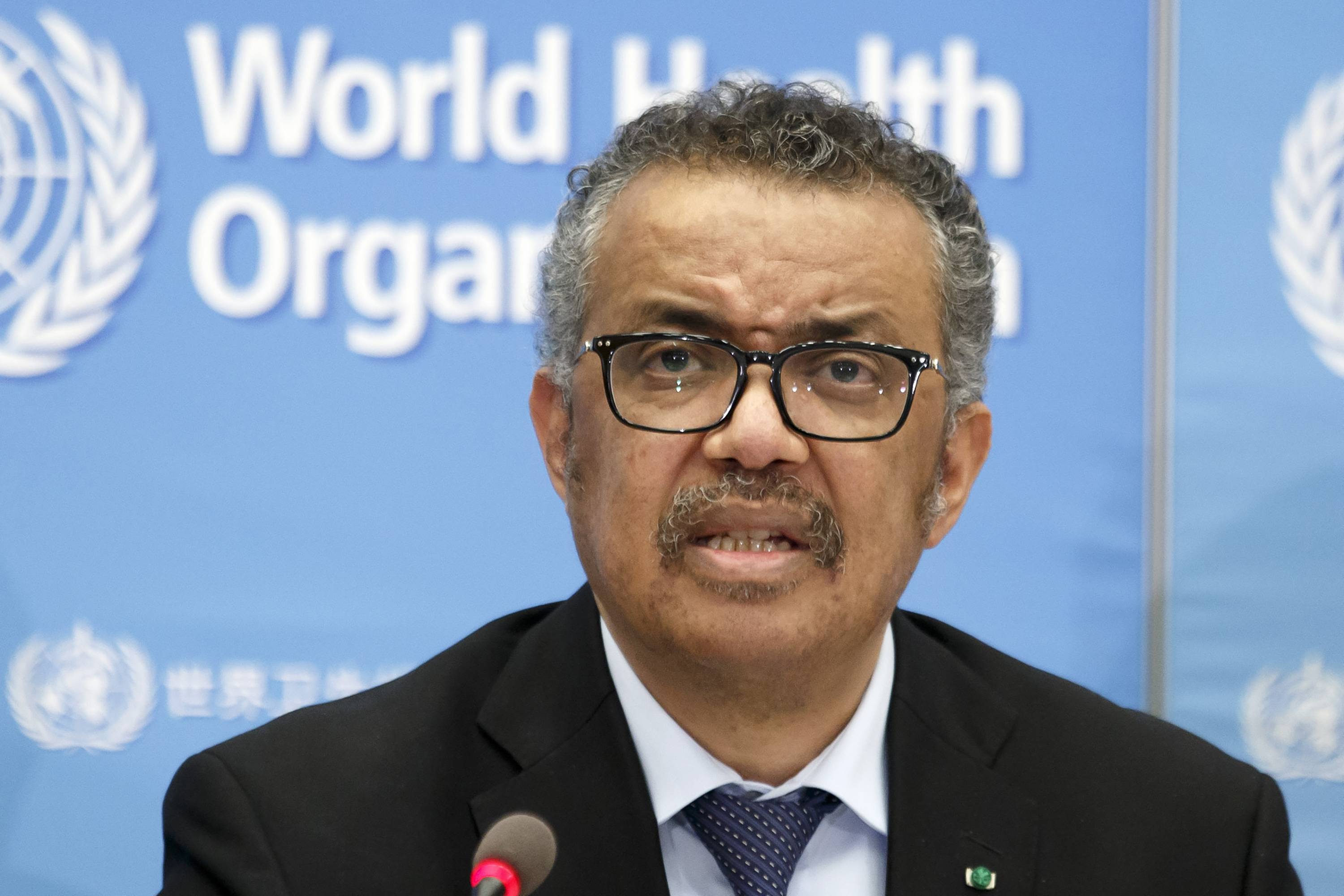 Director de la OMS, Tedros Adhanom Ghebreyesus,