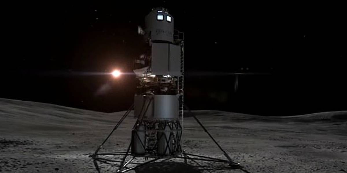 Así es la nave que podría llevar a la primera mujer a la Luna, hecha por la compañía de Jeff Bezos