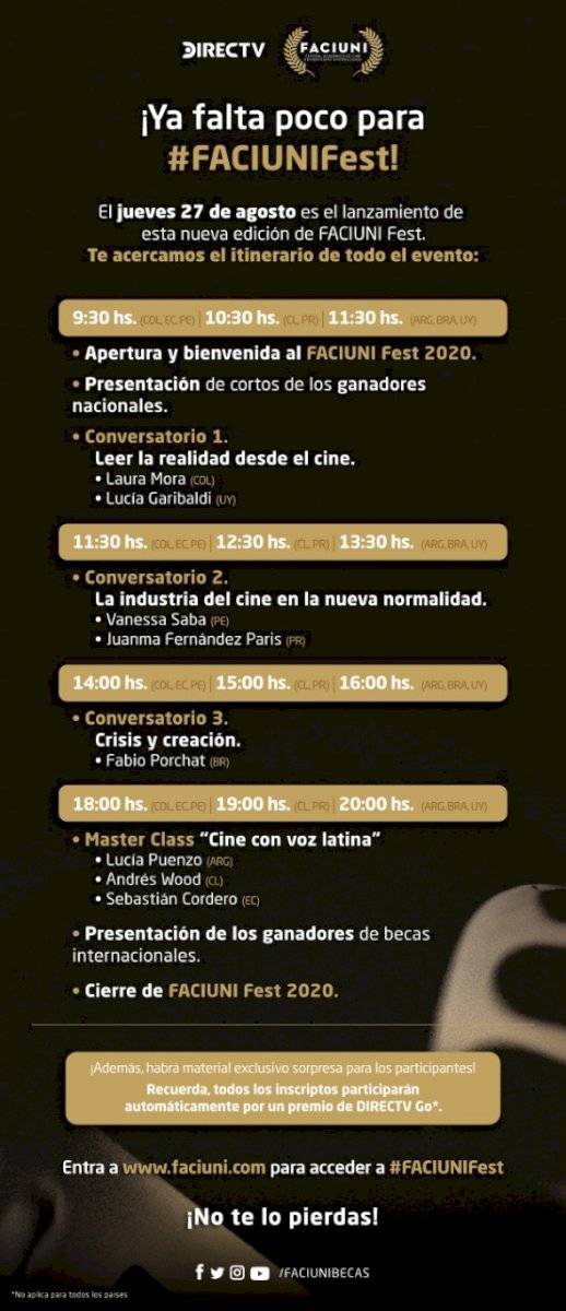 Cronograma FACIUNI Fest
