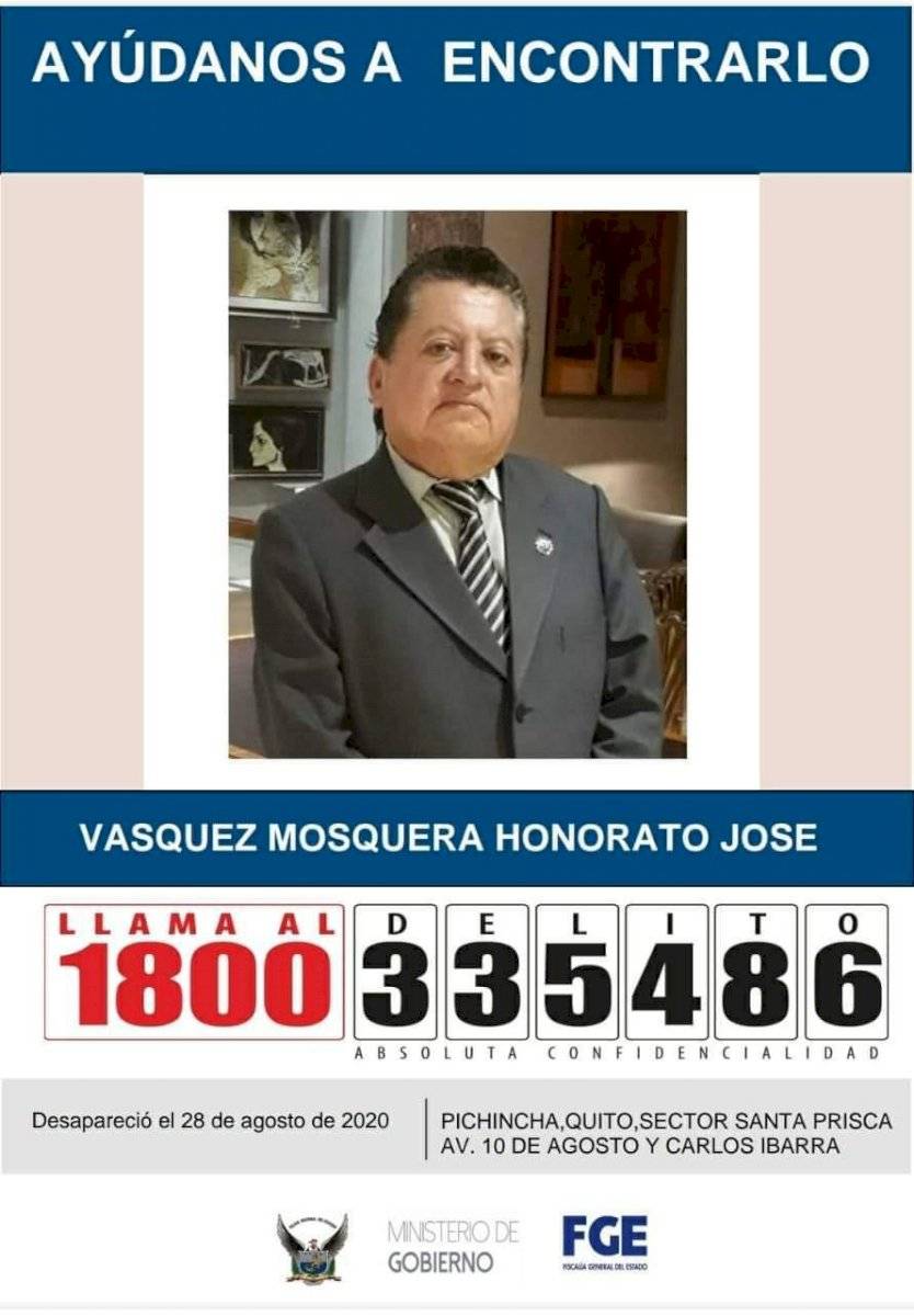 Abogado desaparecido en Quito
