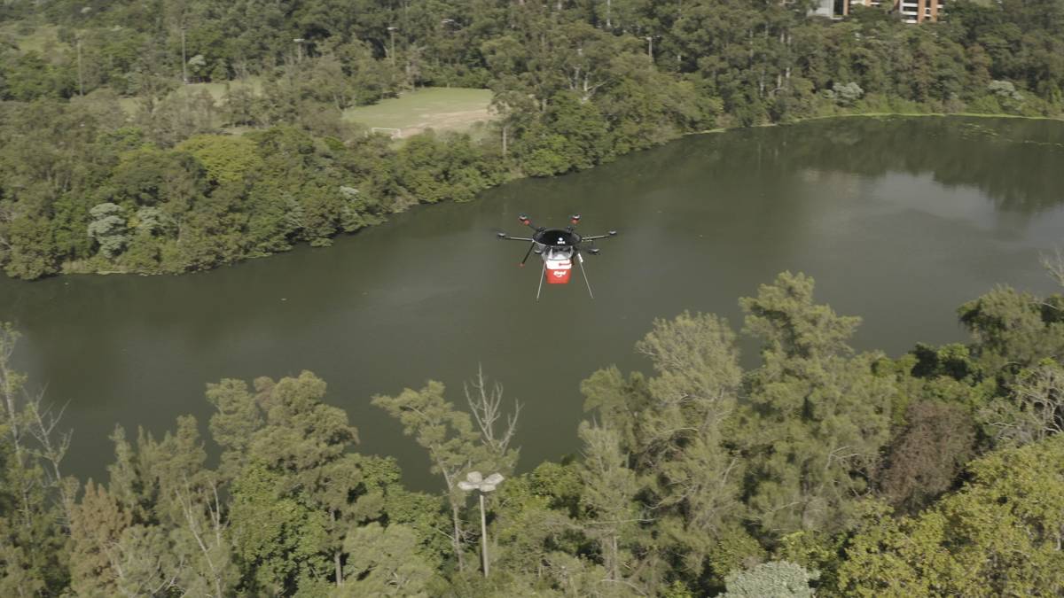 Drones em Campinas - iFood Drone sobrevoa céu de Campinas