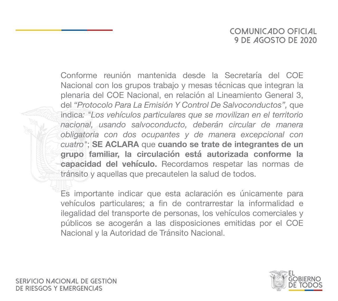 Vehículos que pueden circular