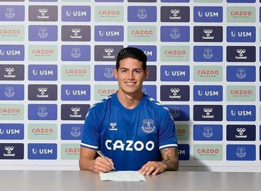 El mensaje de James tras su llegada al Everton