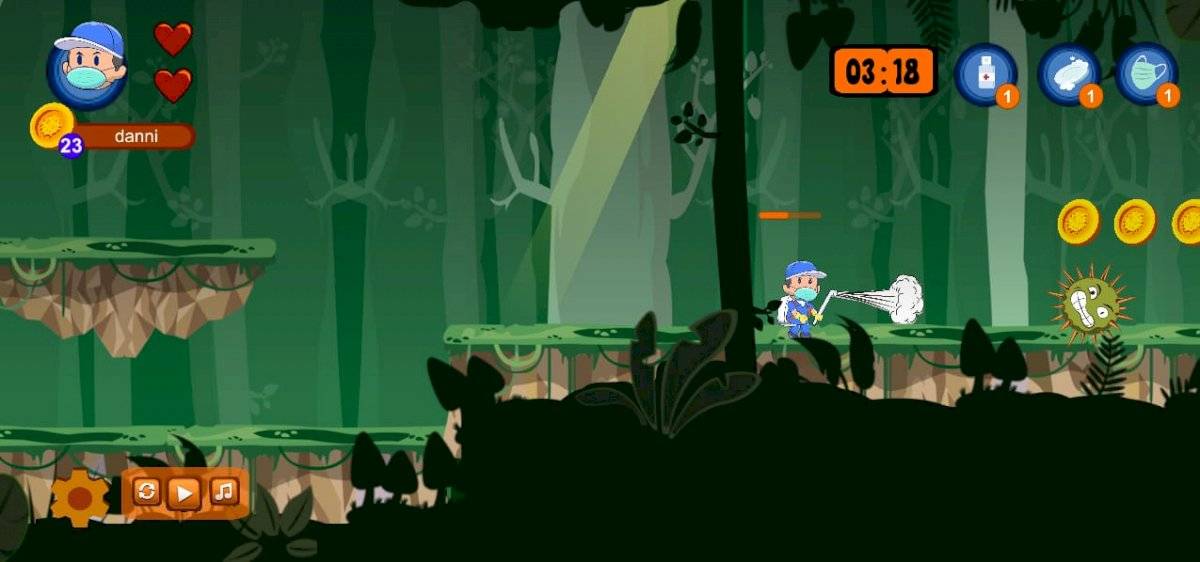 Videojuego Covid Attack