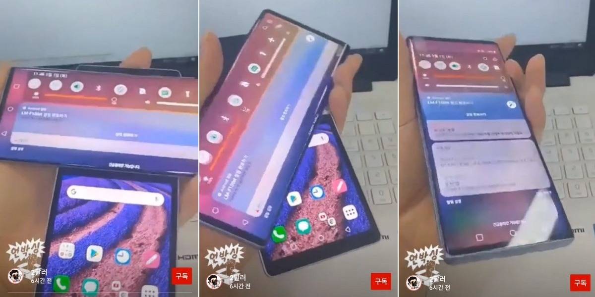 LG Wing se filtra en video con su pantalla doble que gira y es tan raro como imaginas