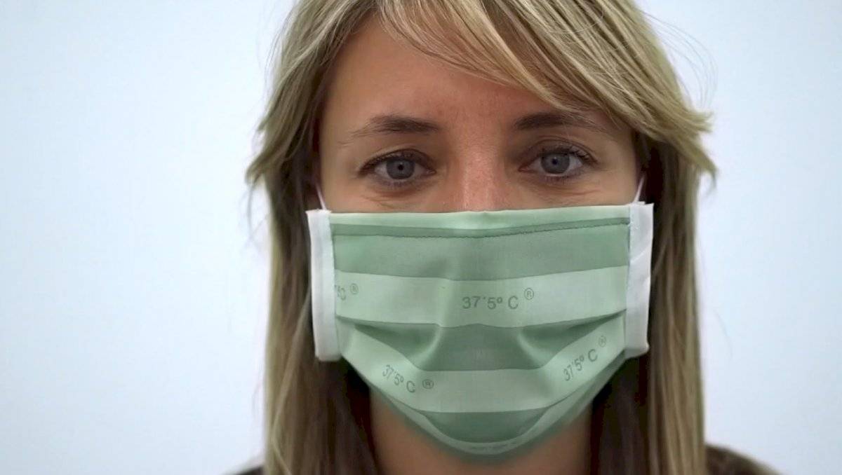 Empresa española diseña una mascarilla que cambia de color cuando se tiene fiebre