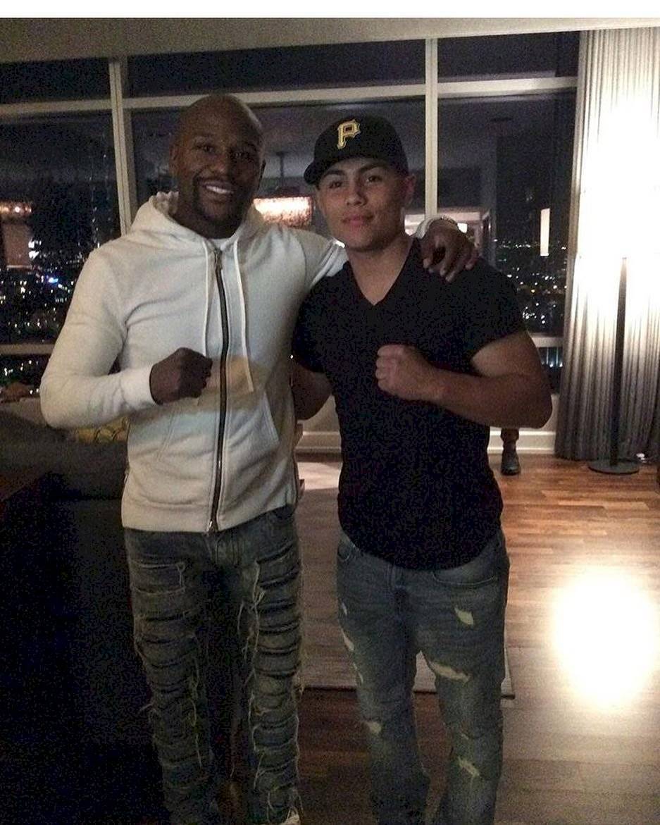 Danny González y Floyd Mayweather