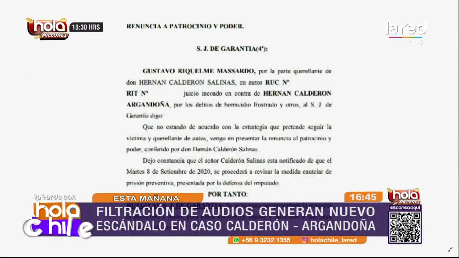 Hola Chile Hernán Calderón padre