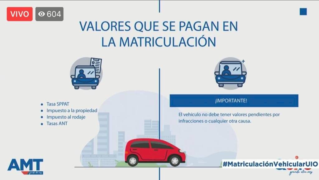 Matriculación vehicular Quito