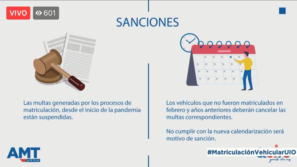 ¿Cuáles serán las multas que la AMT suspendió por la pandemia?