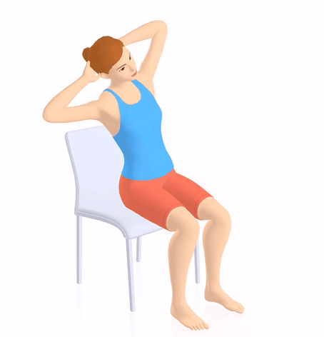 Ejercicios básicos para definir tu cintura mientras estás sentada