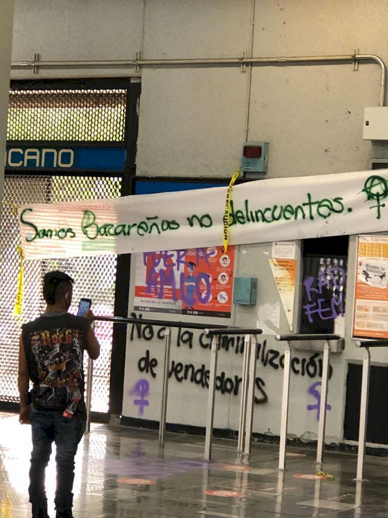 Daños en la estación Chabacano del Metro