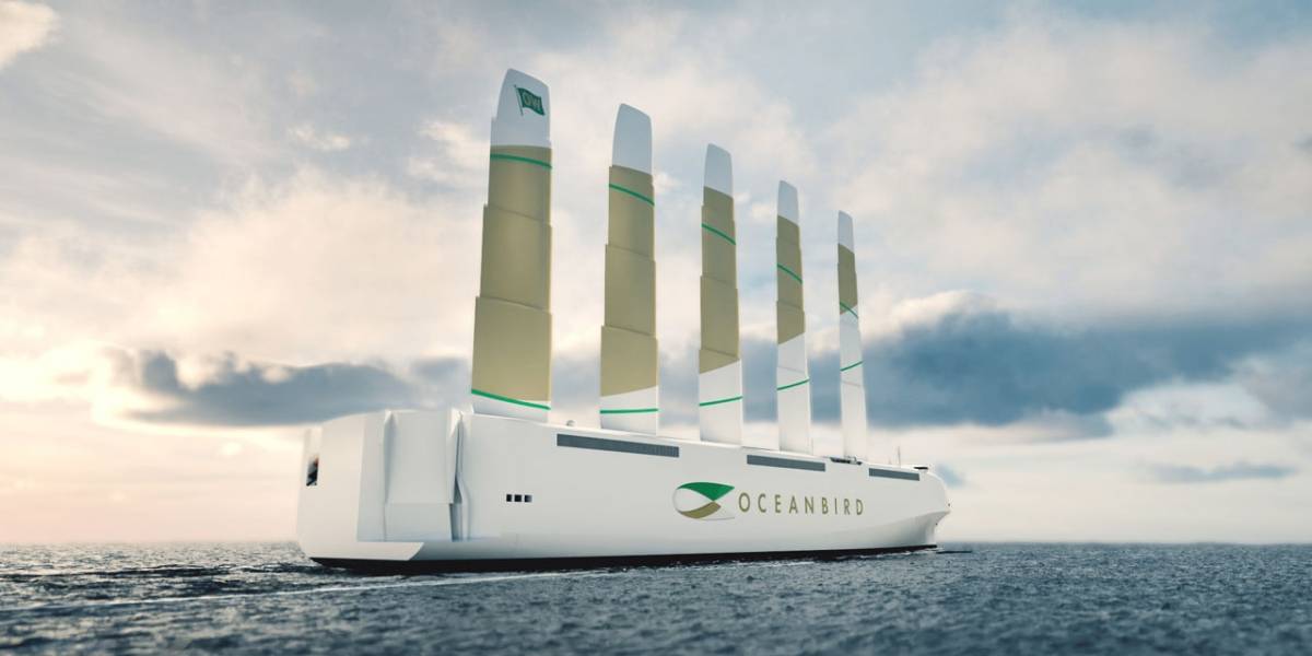 Conoce al Oceanbird, la embarcación que puede transportar 7 mil autos ¡solo con la fuerza del viento!