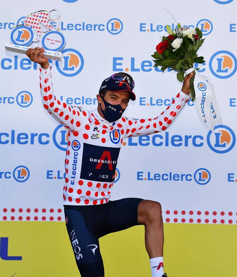 Richad Carapaz es el “líder de la montaña”