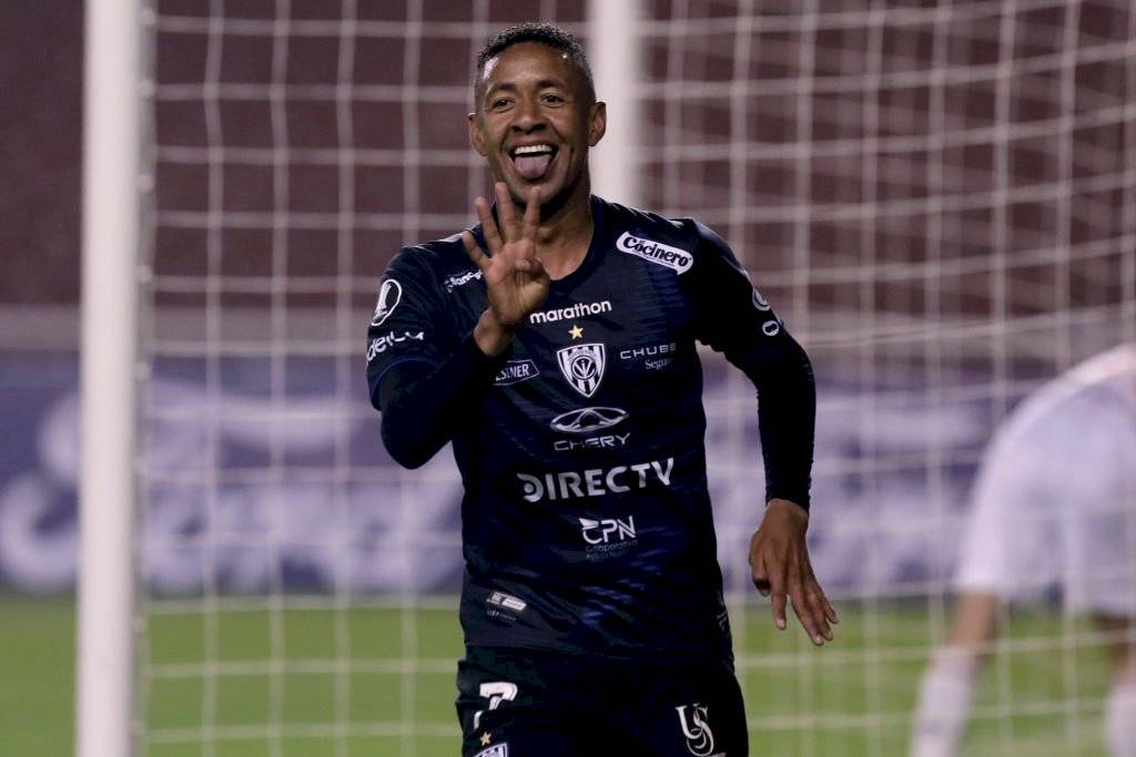 Gabriel Torres, delantero que pertenece a Universidad de Chile, anotó uno de los goles de Independiente del Valle / Foto: Getty Images