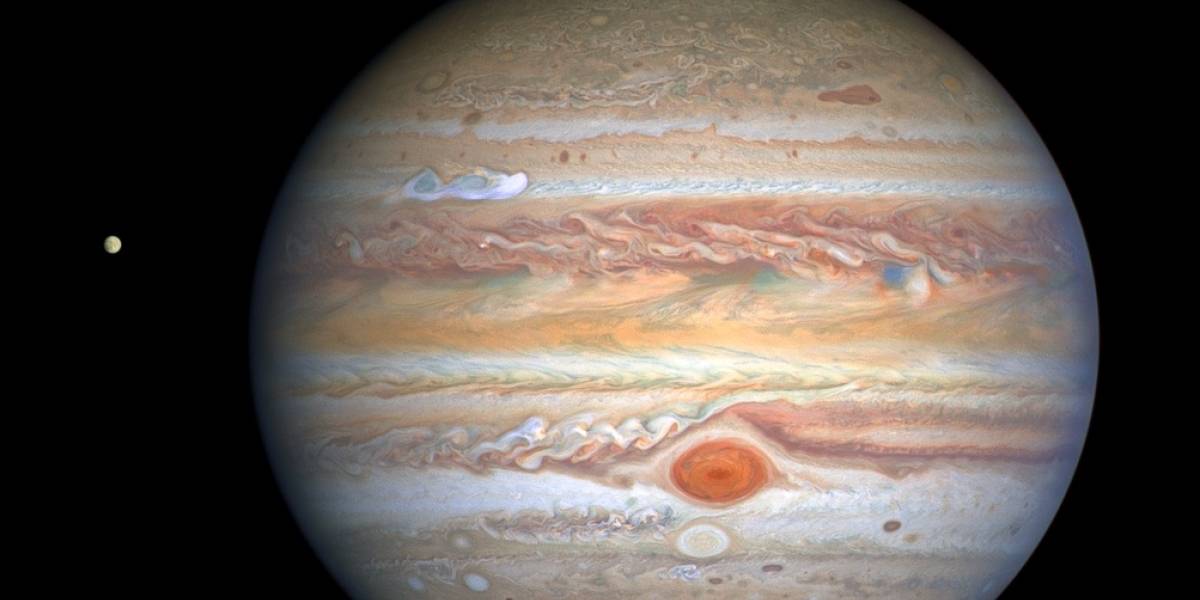 La NASA compartió esta impresionante imagen de las tormentas de Júpiter
