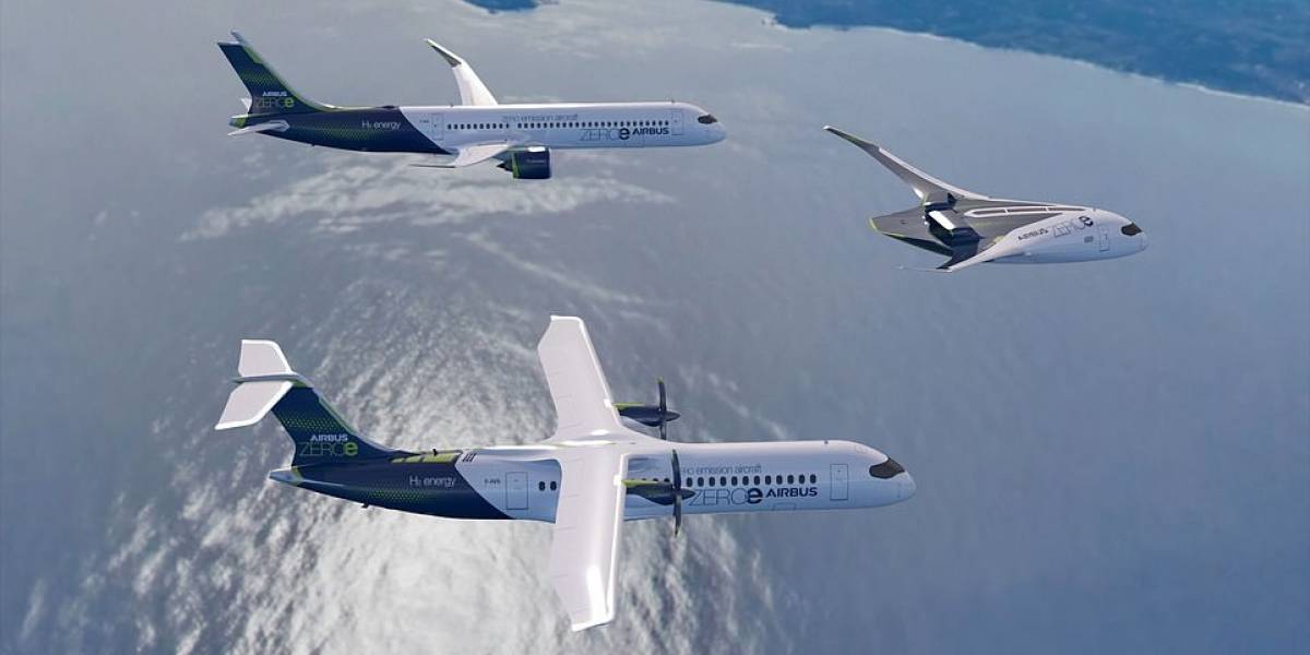 Así será la espectacular flota ecológica del futuro, según Airbus