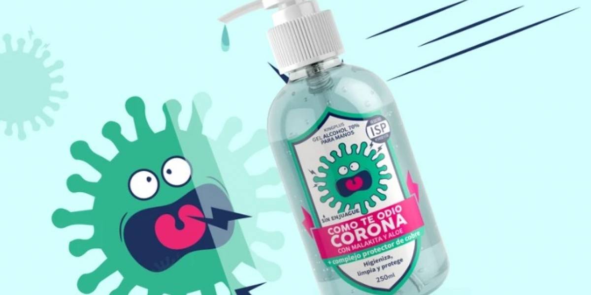 COVID-19: Chileno crea un alcohol con gel y malaquita, lo llama “Cómo te odio Corona”