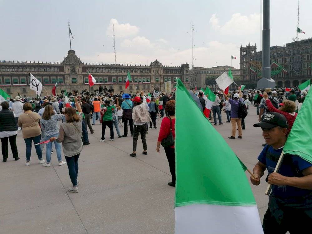 Llegada de Frena al Zócalo de la CDMX