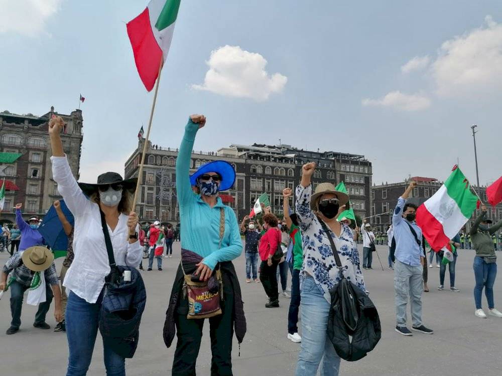 Llegada de Frena al Zócalo de la CDMX