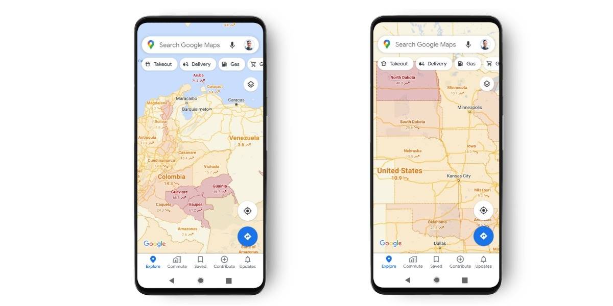 Coronavirus: Google Maps se actualiza para advertirte zonas de mayor contagio