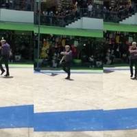 ¡Ha vuelto! Lobo Vázquez muestra sus mejores pasos de baile en público