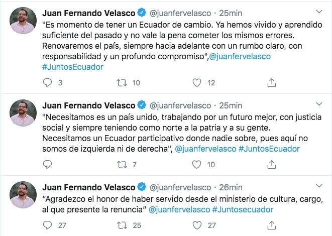 Twitter Juan Fernando Velasco