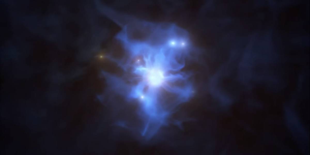 Astronomía: Observatorio Europeo ubicado en Chile captó un agujero negro rodeado de seis distintas galaxias