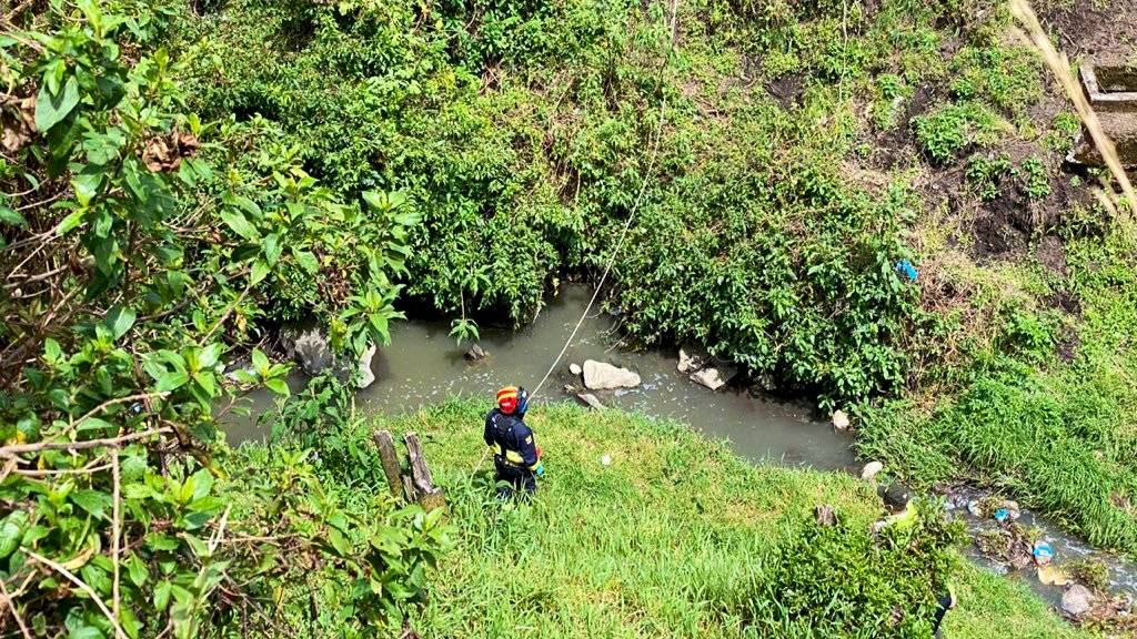 Quebrada en La Ecuatoriana donde había un cadáver
