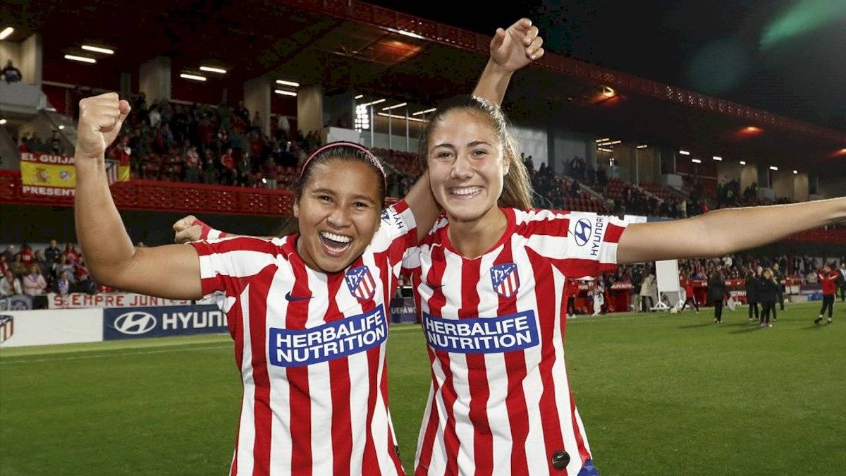 Leicy Santos con Atlético de Madrid