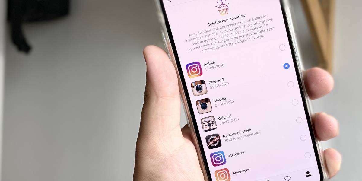 Décimo aniversario de la app: vuelve el ícono clásico de Instagram y así es como lo puedes activar