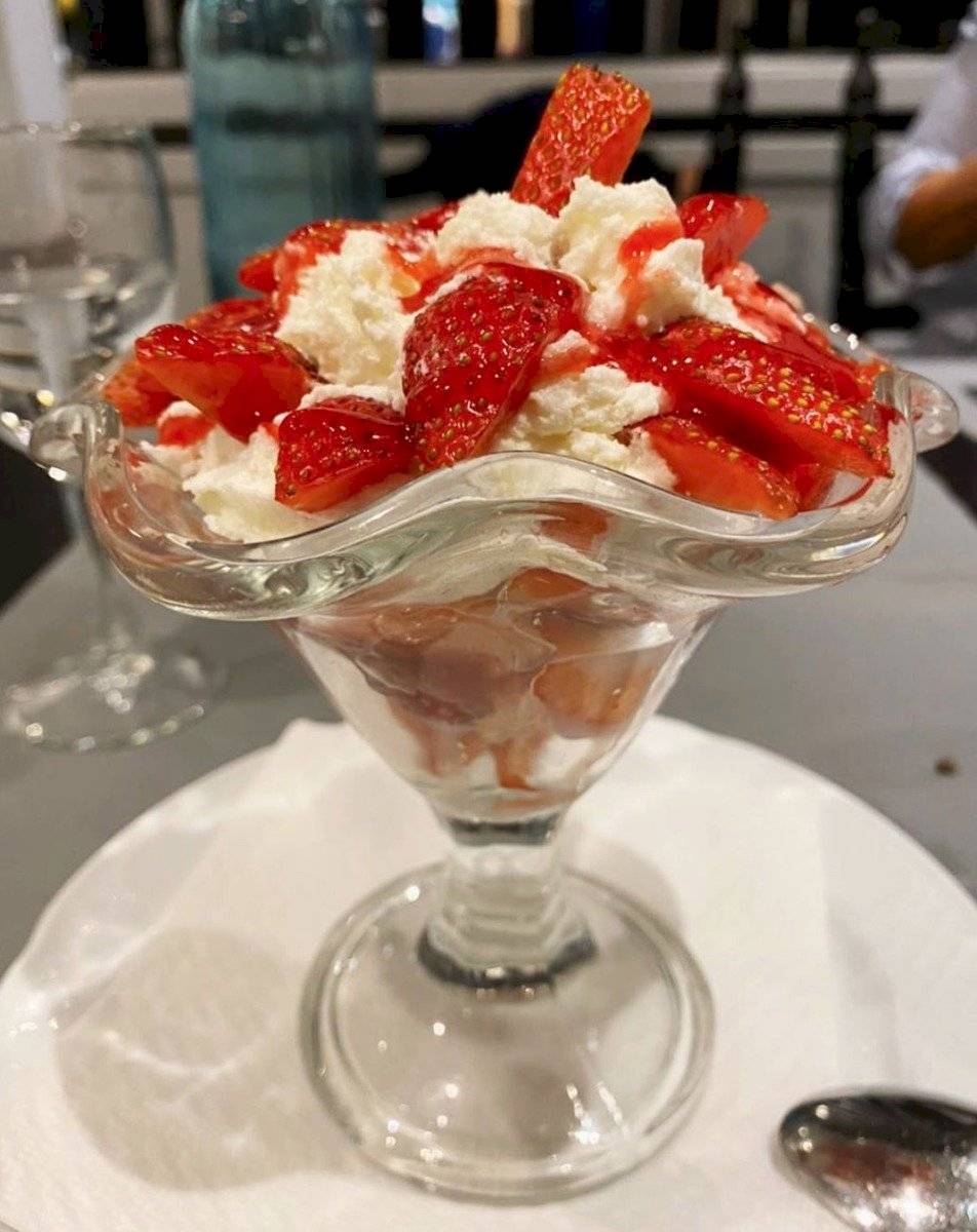 Frutillas con crema