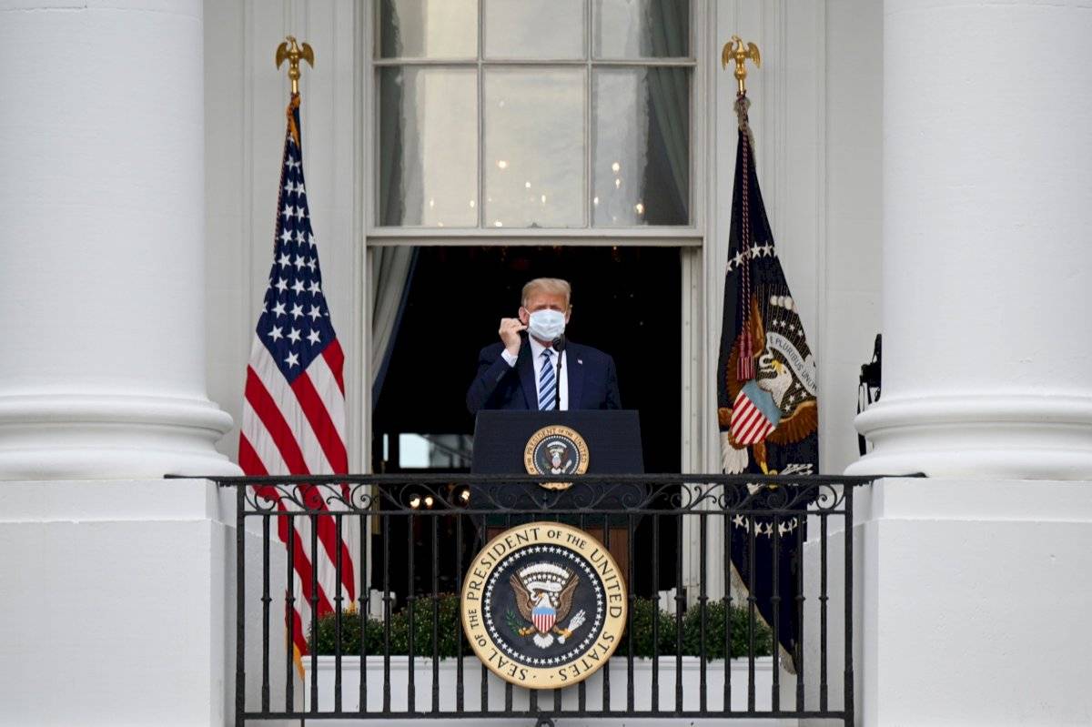 Trump en primer acto tras positivo por COVID-19